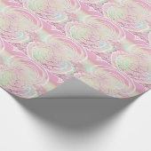 Papier Cadeau Écaille de Sirène Rose (Coin)