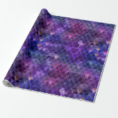 Papier Cadeau Écailles de dragon violet (Déroulé)