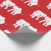 Papier Cadeau Échange Cadeau Eléphant Blanc Cute Jeu de Noël (Coin)