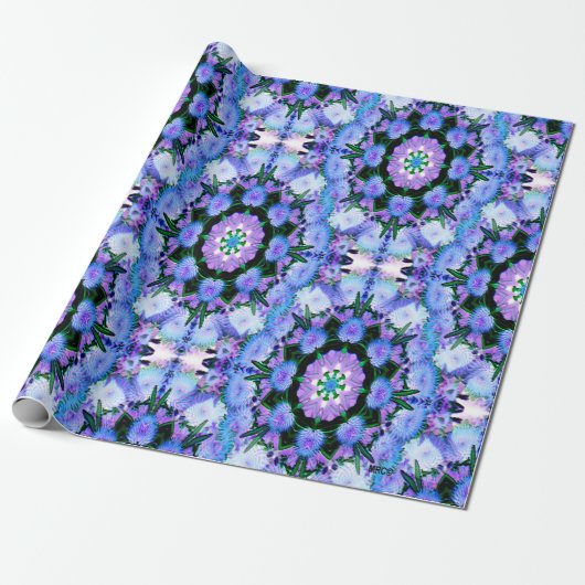Papier Cadeau Echanicea en bleu.... (Déroulé)