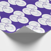 Papier Cadeau Échantillon de vague violette (Coin)