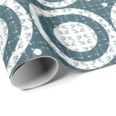 Papier Cadeau Échantillon de verdure de forêt (Coin rond)