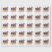 Papier Cadeau Écharpes chaudes (Plat)