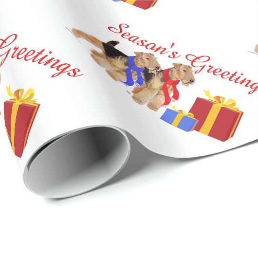 Papier Cadeau Écharpes chaudes (Coin rond)