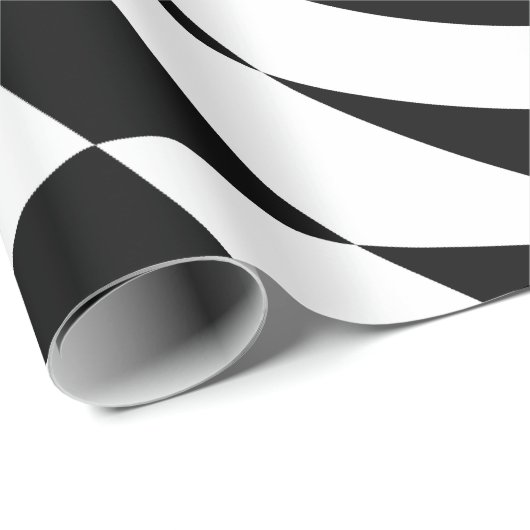 Papier Cadeau Échecboard (Coin rond)