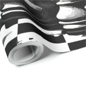 Papier Cadeau Échecs (Coin rond)