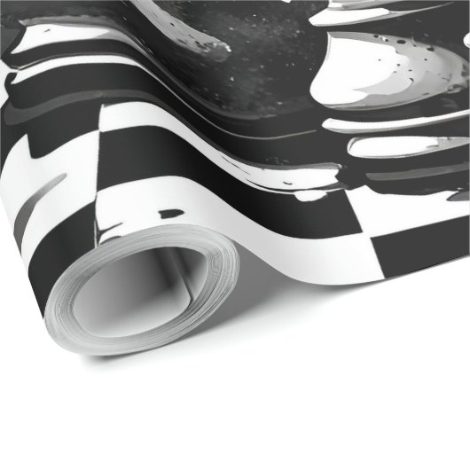 Papier Cadeau Échecs (Coin rond)