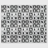 Papier Cadeau Échecs (Plat)