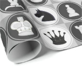 Papier Cadeau Échecs (Coin rond)