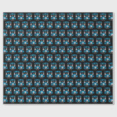 Papier Cadeau Échecs beaucoup de neige - Vacances d'hiver Snowma (Plat)