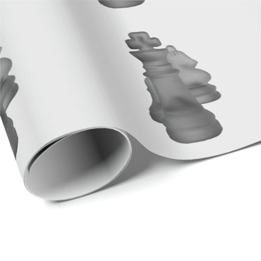 Papier Cadeau Échecs papier à envelopper (Coin rond)