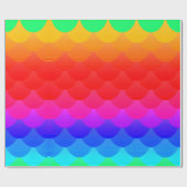 Papier Cadeau échelle de sirène (Plat)