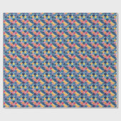 Papier Cadeau Échelles arc-en-ciel aquarelles (Plat)