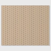 Papier Cadeau Echelles Art Déco : Glamour d'or géométrique (Plat)