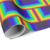 Papier Cadeau Échelles carrés à spectre solaire (Coin rond)