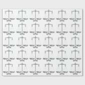 Papier Cadeau Échelles de justice (Plat)