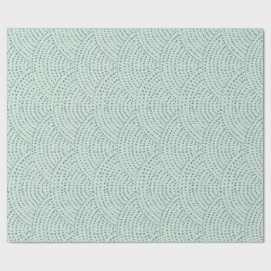 Papier Cadeau Échelles de points d'encre - oeuf de canard (Plat)