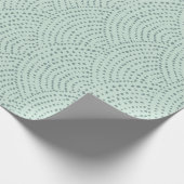 Papier Cadeau Échelles de points d'encre - oeuf de canard (Coin)