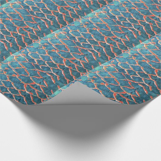 Papier Cadeau "Échelles de poissons " (Coin)
