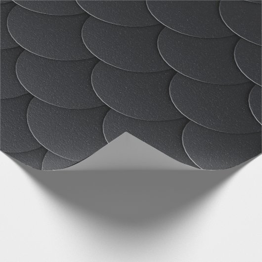 Papier Cadeau Echelles gris foncé simples (Coin)
