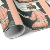Papier Cadeau Échelles par Jessie Willcox Smith, Fille de musiqu (Coin rond)