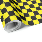 Papier Cadeau échiquier table d'échecs concurrence (Coin rond)