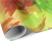 Papier Cadeau Éclaboussure abstraite calmante de peinture (Coin rond)