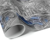 Papier Cadeau Éclaboussure de couleur " "de MG classique" "de (Coin rond)