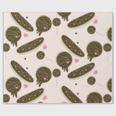 Papier Cadeau Eclair Donuts Cake Pops Saint Valentin (Plat)