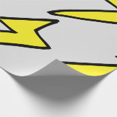 Papier Cadeau Éclair jaune (Coin)