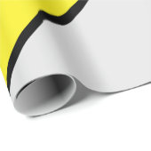 Papier Cadeau Éclair jaune (Coin rond)