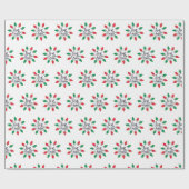 Papier Cadeau Éclairage comme Noël Art Citations de Noël Graphiq (Plat)