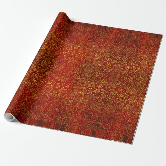 Papier Cadeau Éclat abstrait de beaux échantillons d'ambre edgey (Déroulé)