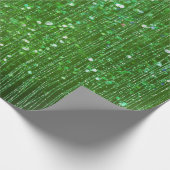 Papier Cadeau Éclat Vert Brillance Pailleté (Coin)