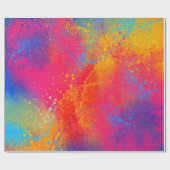 Papier Cadeau Éclatement du papier d'enveloppement de couleur (Plat)