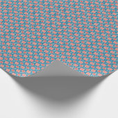 Papier Cadeau Eclectic Boho Red Turquoise (Coin)