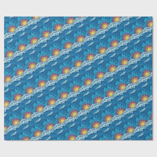Papier Cadeau Éclipse des soleils nés du crépuscule (Plat)