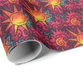 Papier Cadeau Eclipse of Echoing Suns (Coin rond)