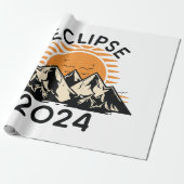 Papier Cadeau Éclipse solaire totale 2024 (Déroulé)