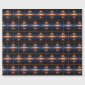 Papier Cadeau Éclipse Solaire Totale Sur L'Eau Océanique (Plat)