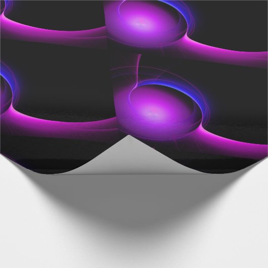 Papier Cadeau ECLIPSE Vibrant bleu violet noir (Coin)