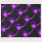 Papier Cadeau ECLIPSE Vibrant bleu violet noir (Plat)