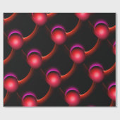 Papier Cadeau ECLIPSE Vibrant noir rouge rose (Plat)