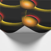 Papier Cadeau ECLIPSE Vibrant Rouge Jaune Noir (Coin)