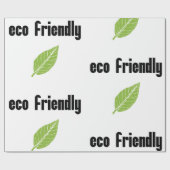 Papier Cadeau Eco amical : Consommateur conscient, initiative (Plat)