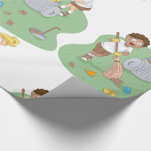 Papier Cadeau Eco-Friendly Kids Cleaning Camping Recyclage