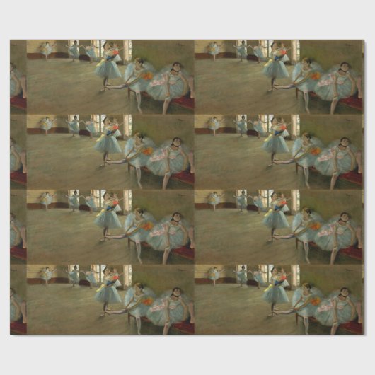 PAPIER CADEAU ÉCOLE DE DANSE / BALLERINA DANSEURS DE BALLET EN B (Plat)