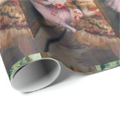 PAPIER CADEAU ÉCOLE DE DANSE / BALLERINA DANSEURS DE BALLET EN R (Coin rond)