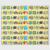 Papier Cadeau École personnalisable (Plat)