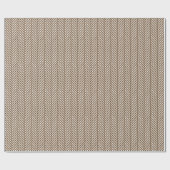 Papier Cadeau Écorce Brown et blanche (Plat)